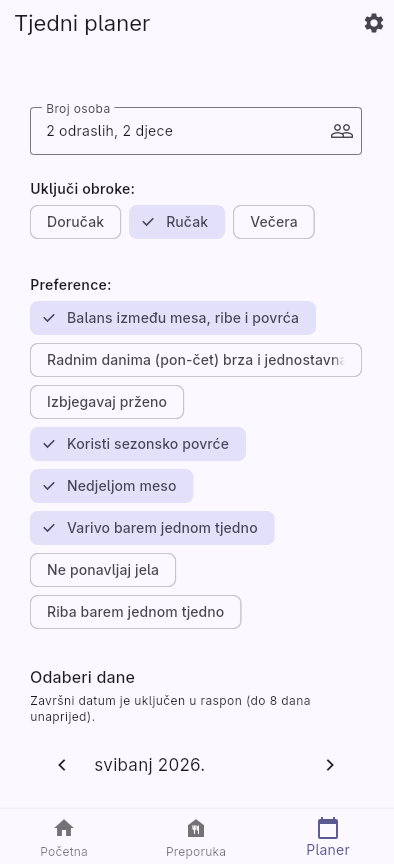 Blitva aplikacija - detalji recepta